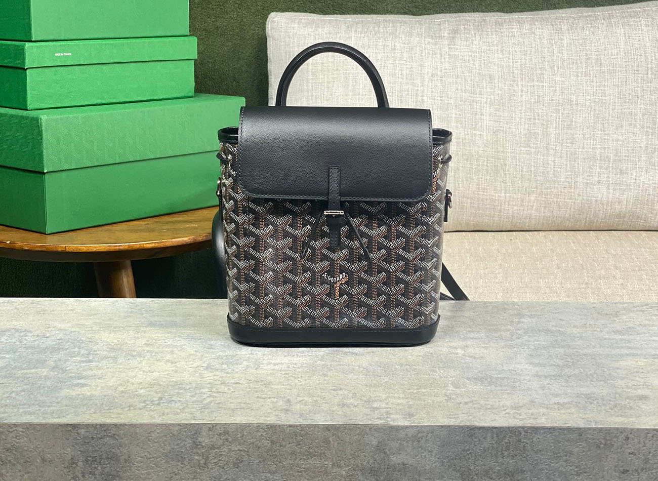 Goyard alpin Mini Black 23cm